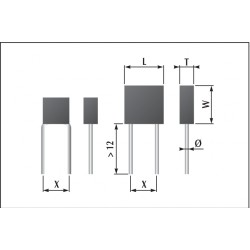 Condensateurs ceramique moulés classe2