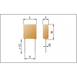 Condensateurs céramique enrobés classe 1