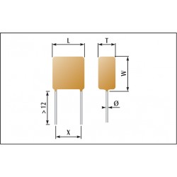 Condensateur céramique enrobés classe 1