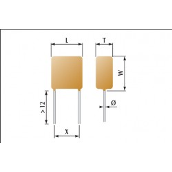 Condensateurs céramique enrobés classe 2