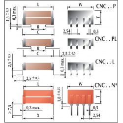 Condensateurs céramique pour alimentations à découpage haute fréquence classe 2