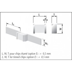 Condensateurs chips céramique multitouches