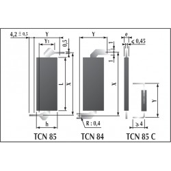 Condensateurs pour découplage de circuit intégré "DIL-DIP"