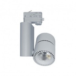 Spot LED sur Rail Gris 10W 4000°K