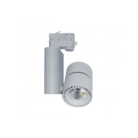 Spot LED sur Rail Gris 10W 4000°K