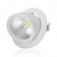 Spot LED Escargot Rond Inclinable et Orientable avec Alimentation Electronique 20W 4000°K