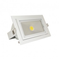 Spot LED Rectangulaire Inclinable avec Alimentation Electronique 40W 4000°K