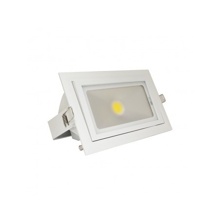 Spot LED Rectangulaire Inclinable avec Alimentation Electronique 40W 4000°K