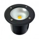 Spot LED Encastre Sol Rond Gris Anthracite 3W