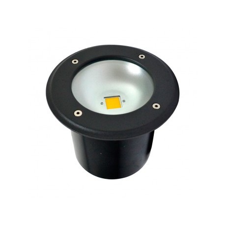 Spot LED Encastre Sol Rond Gris Anthracite 3W