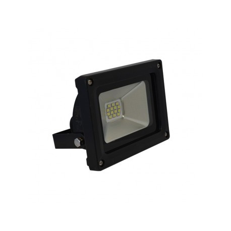 Projecteur Exterieur LED Plat Noir 10W 6000°K