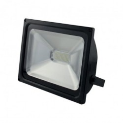 Projecteur Exterieur LED Plat Noir 50W 6000°K