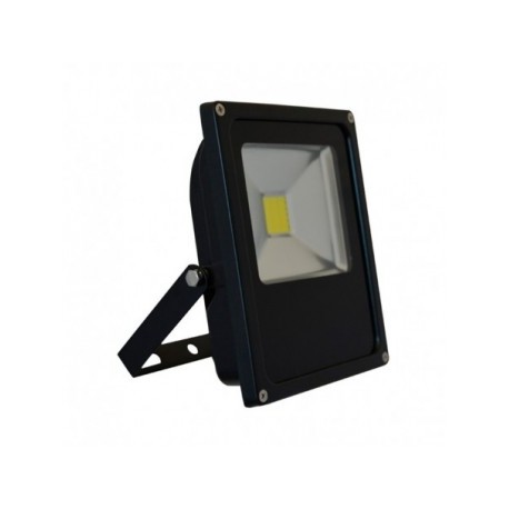 Projecteur Exterieur LED Plat Noir 20W 6000°K