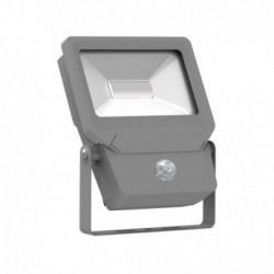 Projecteur Exterieur LED Plat Gris avec Détecteur 10W 6000°K